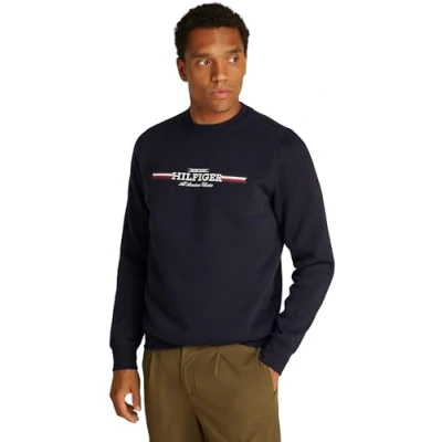 Imagen de Tommy Hilfiger Stripe Sudadera, Hombre, Talla: XXL, Desert sky