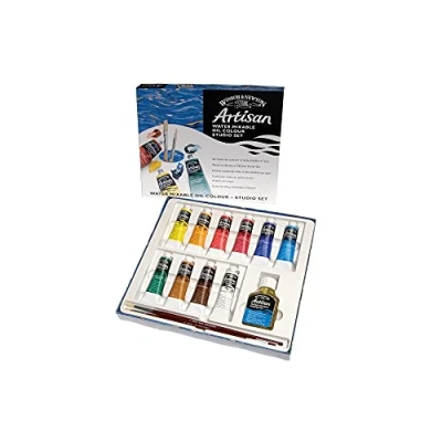 Imagen de Winsor &amp; Newton óleo al agua Artisan Set de mezclable con 10 tubos 37ml, colores surtidos
