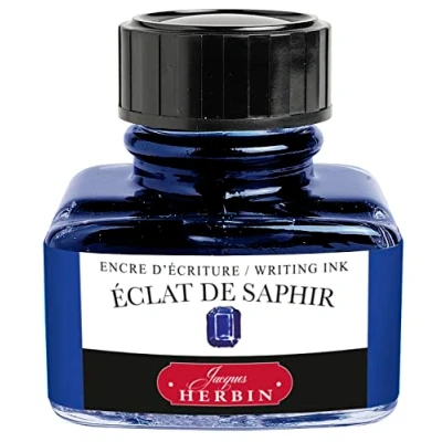 Imagen de Jacques Herbin 13016T Un bote de 30 ml tinta para estilográficas y rollerball, Eclat saphir