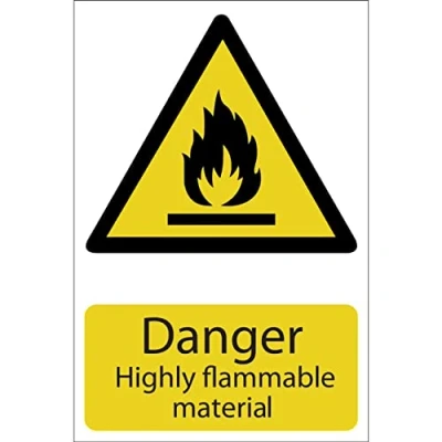 Imagen de Draper 72352 Señal de peligro &quot;Material inflamable&quot;