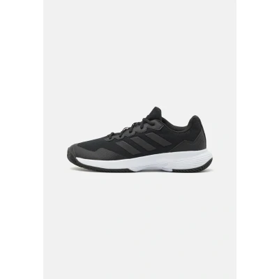 Imagen de adidas Performance Gamecourt Zapatillas de tenis para tierra batida, Hombre, Talla: 38 2/3, Black/grey Tela/tejido sintético
