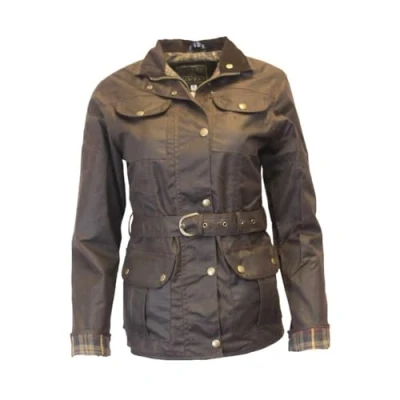 Imagen de Walker and Hawkes Florence Chaqueta Encerada para Mujer con cinturón y 4 Bolsillos Marrón EU 40 (UK 12)