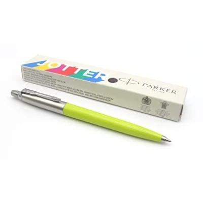 Imagen de Parker Jotter Originals Bolígrafo con acabado verde lima, colección Pop Art de los años 60, tinta azul, en caja regalo