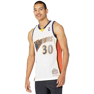 Imagen de Mitchell &amp; Ness NBA State Warriors Swingman HOME Equipación de clubes, Hombre, Talla: Small, White