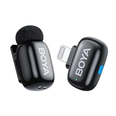 Imagen de Boyamini micrófono inalámbrico de Solapa para Andriod USB C, Ultra Mini con AI Cambio Voz, reducción Ruido y el Caso Carga, Clip Metal en Mic TikTok Creadores Contenido