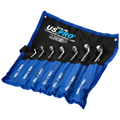 Imagen de US PRO Tools 2984 Juego de llaves hexagonales dobles 35 grados, 6 a 19 mm