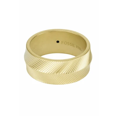 Imagen de Fossil MEN Jewelry Harlow Anillo goldcoloured, Hombre, Talla: 58, Gold coloured