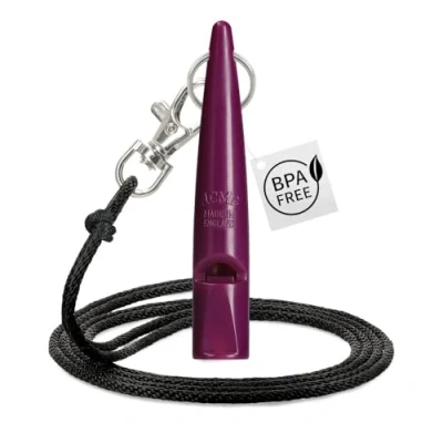 Imagen de ACME Silbato para Perros 211,5 con Cinta de Original Inglaterra Ideal el Entrenamiento Material Robusto Frecuencia estandarizada Fuerte y Gran Alcance