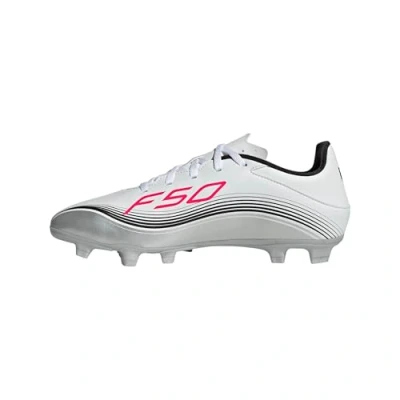 Imagen de adidas Performance F50 Messi CLUB FG/MG Botas de fútbol con tacos white/lucid red/silvercoloured, Hombre, Talla: 48 2/3 Zapatos