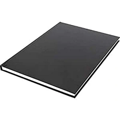 Imagen de Kangaro K 5564 Cuaderno de bocetos (A4, tapa dura, 80 hojas, 100 g), color negro