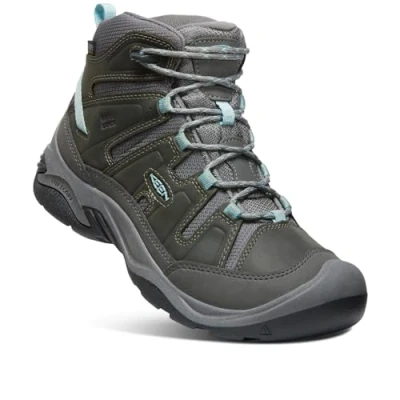 Imagen de KEEN Circadia Mid Waterproof, Botas para Senderismo Mujer, Steel Grey/Cloud Blue, 39 EU