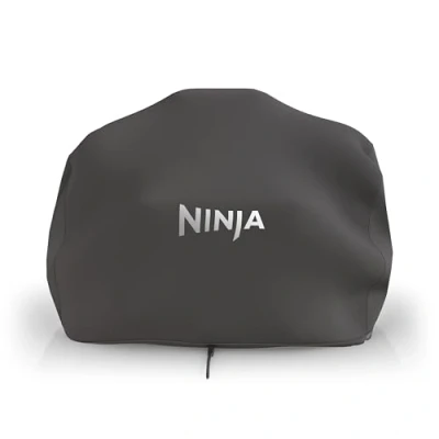 Imagen de Ninja Woodfire XL Funda para Parrilla eléctrica OG850/OG901, resistente a la intemperie y antidecoloración con cordón de ajuste, accesorio oficial Woodfire, negro, XSKOGXLCVREU
