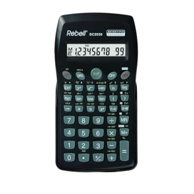 Imagen de Rebell SC2030 Bolsillo Calculadora Científica Negro (Bolsillo, Científica, 10 dígitos, 1 líneas, Batería, Negro)