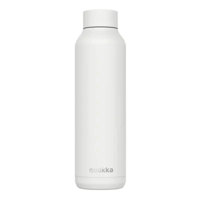 Imagen de Botella Quokka Solid, 630 ml, Mantiene temperatura, Libre BPA, Acero inoxidable, Blanco