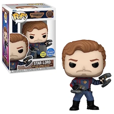 Imagen de Funko POP Vinyl Marvel: GOTG3 Star Lord Glow in The Dark Collectible Figure, Guardians of Galaxy: Volume 3