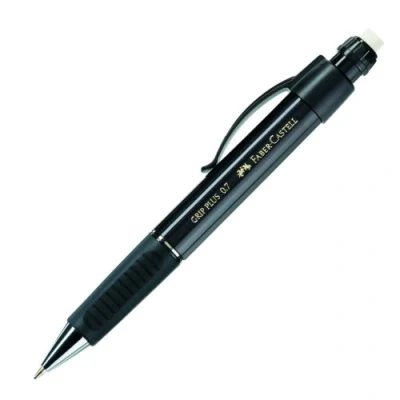 Imagen de Faber Castell 130733 Portaminas GRIP PLUS, grosor de mina: 0,7 mm, cuerpo: negro metálico