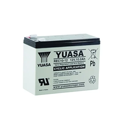 Imagen de Yuasa REC10 12 Valve Regulated Lead Acid (VRLA) 10000mAh 12V batería Recargable Batería/Pila (10000 mAh, Sealed (VRLA), V, 1 Pieza(s))