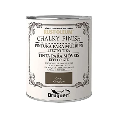 Imagen de Rust Oleum Bruguer Chalky Finish pintura para muebles Cacao 750 ml