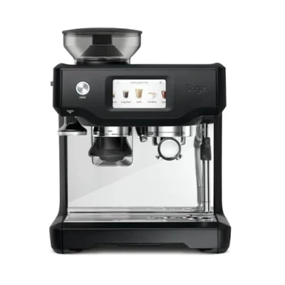 Imagen de Sage The Barista Touch Cafetera Profesional con Pantalla Táctil, Molinillo Incorporado y Espumador de Leche, Trufa Negra