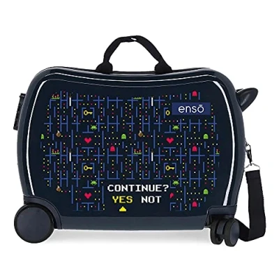 Imagen de Enso Gamer Maleta Infantil Azul 50x38x20 cms Rígida ABS Cierre de combinación lateral 34 1,8 kgs 4 Ruedas Equipaje Mano