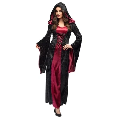 Imagen de Boland Disfraz de Dama Vampiro para Adulto, Mujer, Terror Halloween o Carnaval