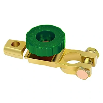 Imagen de HuaLiSiJi Desconectador de Bateria 12V 24V Moto Aislador Desconexión Batería, para Auto Camion Barca Autocaravana (Green)