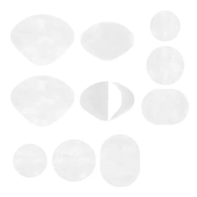 Imagen de 5 pares de reparación talón zapatos, kit parches interiores autoadhesivos para reparar agujeros, parche zapatilla (color: blanco)