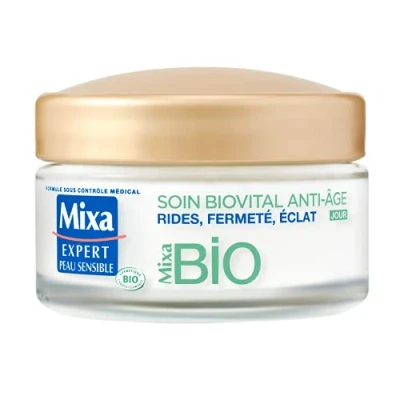 Imagen de Mixa Expert Peau Sensible Soin Biovital Anti âge Bio Jour 1 Unité