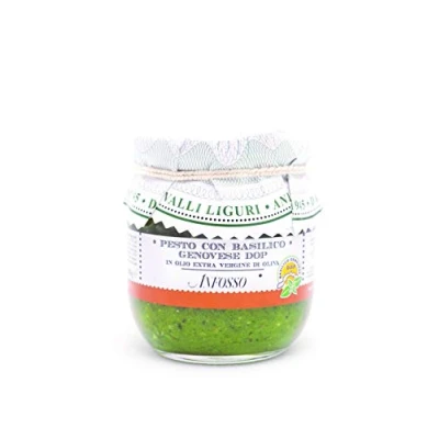 Imagen de Olio Anfosso Pesto Con Albahaca “Basilico Genoves Dop En Aceite De Oliva Virgen Extra 180 Gr 4500 g