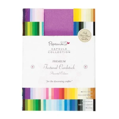 Imagen de Papermania A6 75 Piece Capsule Collection Premium Textured Cardstock, Multi Colour