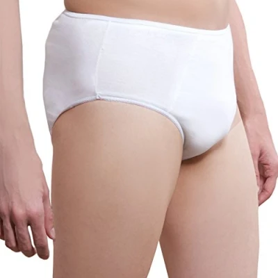 Imagen de One Wear Slips Desechables Suave y Ligera de Algodón para Hombre (Lote 5) Ropa Interior un Solo Uso. Calzoncillos Ideal Viajes Hospitales Salón Bronceado Emergencia SPA Masajes Sauna