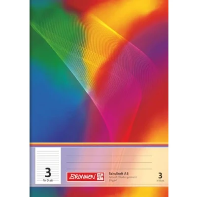 Imagen de Brunnen 104590302 Cuaderno A5 (16 hojas, rayado, línea 3, clase 3)