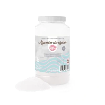 Imagen de ALGODON DE AZUCAR BLANCO 1 KG SABOR NUBE (MARSHMALLOW)