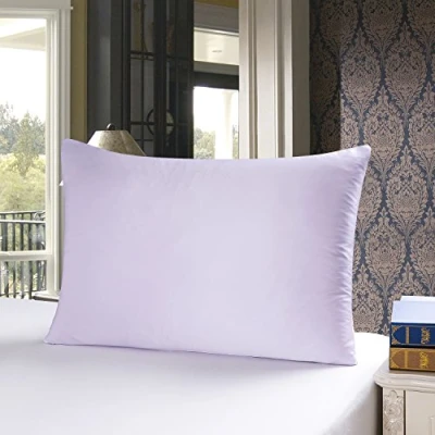 Imagen de townssilk Funda de Almohada 100% Seda Morera, cuida el Cabello y la Piel, Ambos Lados 19 Momme, 1 Unidad,Lavender， 50 x 70 cm