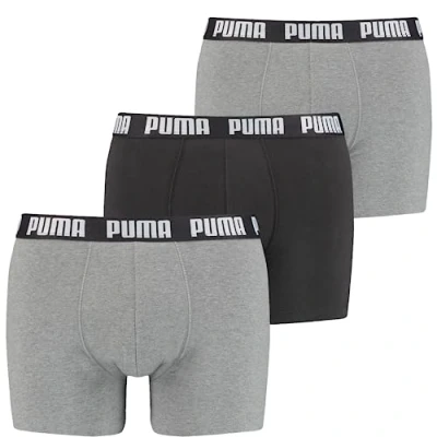 Imagen de Puma MEN Everyday 3 PACK Culotte, Hombre, Talla: Medium, Black/grey combo