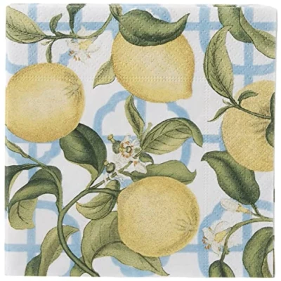 Imagen de Entertaining with Caspari Seville Servilletas de cóctel (40 unidades), color marfil