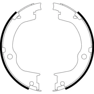 Imagen de HELLA 8DA 355 050 791 Zapatas de freno mano sin palanca OPEL: Antara, CHEVROLET: Captiva
