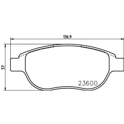 Imagen de HELLA 8DB 355 018 871 Juego de pastillas freno no preparado para indicador desgaste con tornillos pinza accesorios