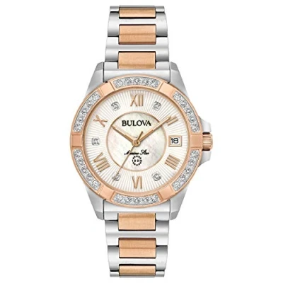 Imagen de Bulova Reloj Analógico para Mujer de Cuarzo con Correa en Acero Inoxidable 98R234