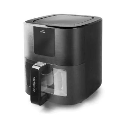 Imagen de Lacor 69515 Freidora sin Aceite CrystalFry, de Aire, Ventana Transaparente, Panel Led, 8 Programas, Antiadherente, TotalCook Technology, Capacidad: 7 L