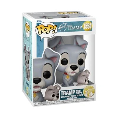 Imagen de Funko Pop! Disney: Lady &amp; The Tramp with Puppy and la Dama y el Vagabundo Figura de Vinilo Coleccionable Idea Regalo Mercancia Oficial Movies Fans