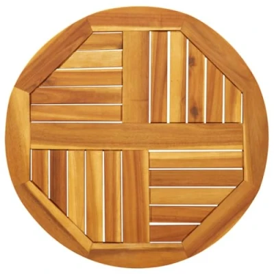 Imagen de vidaXL Tablero de Mesa Redondo Madera Maciza Acacia Ø60x2 cm, Repuesto, Madera, Repuesto