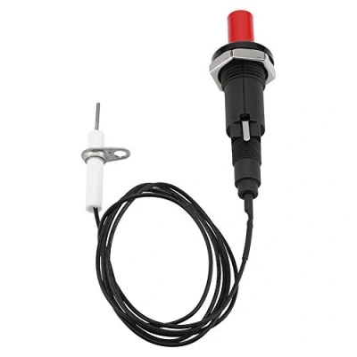 Imagen de Nikou Juego de encendido piezoeléctrico Encendedor Piezo Spark 1 Out 2 Kit Grill BBQ Botón para estufa chimenea Gas