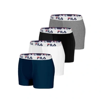Imagen de FILA Fi/1bcx4/Fu5016 Boxer Pantalones Cortos, Negro, XL para Hombre