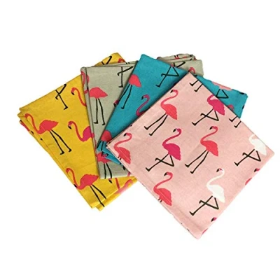 Imagen de Dexam 16151219 Flamingo Servilletas (4 Unidades), Multicolor, algodón