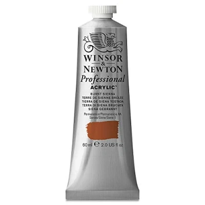Imagen de Winsor &amp; Newton Professional Acrylic Pintura Acrílica en Tubo, Marrón (Burnt Sienna), 60 ml