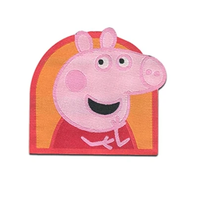Imagen de Peppa Pig &#039;Peppa&#039; Parches termoadhesivos bordados aplique para ropa, tamaño: 4,9 x 5,1 cm