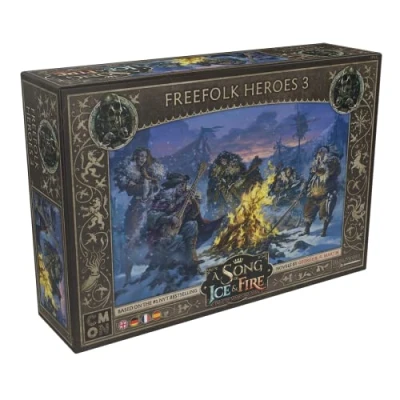 Imagen de CMON A Song of Ice &amp; Fire Outdoors 3 and Army Canción de Hielo y Fuego Héroes del Pueblo Libre III Juego Miniaturas, Color, 5. Freies Volk Erweiterung (Edge Entertainment CMND0220)