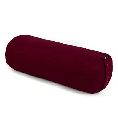 Imagen de yoga Studio Cojín de Relleno cáscaras trigo sarraceno orgánico la UE (certificado GOTS) Funda exterior algodón extraíble y lavable Ideal para yoga, meditación