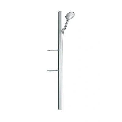 Imagen de hansgrohe Raindance Select S set de ducha 120 3jet con barra 150 cm y jabonera cromo